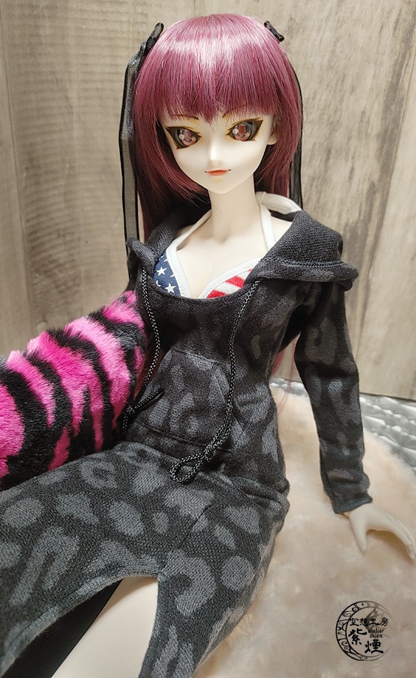 Smart Doll ニットロングワンピース レオパード