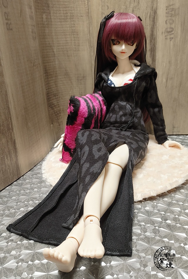 Smart Doll ニットロングワンピース レオパード