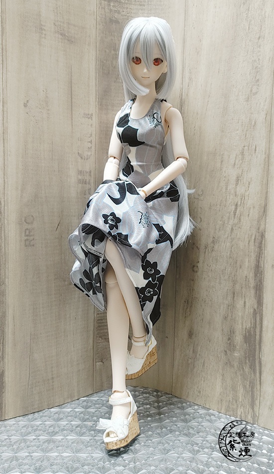 ※終了※ Smart Doll イレギュラーヘムラインワンピース ボタニカルver2 "スモーキーフラワー" (限定)