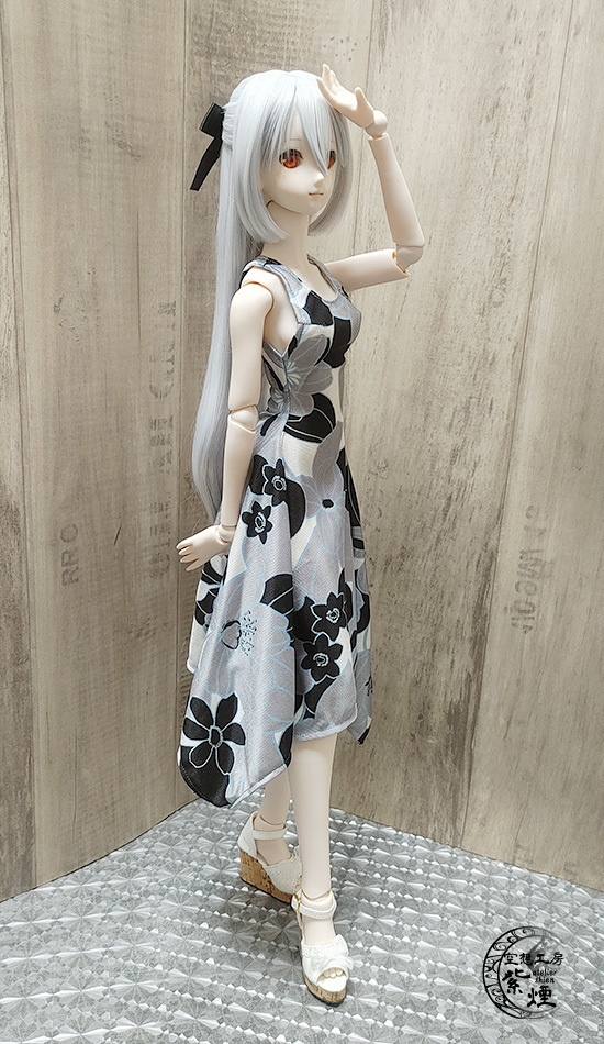 ※終了※ Smart Doll イレギュラーヘムラインワンピース ボタニカルver2 "スモーキーフラワー" (限定)