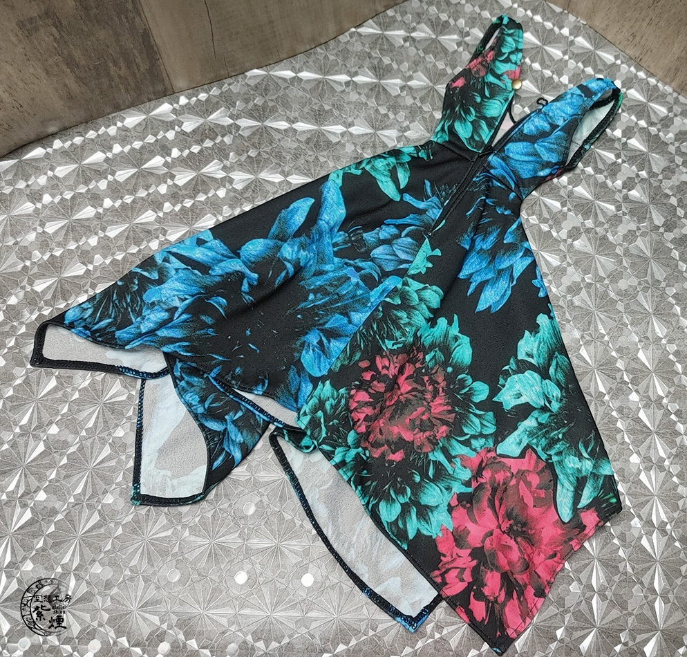 ※終了※ Smart Doll イレギュラーヘムラインワンピース ボタニカルver3 "ミッドナイトフラワー" (限定)