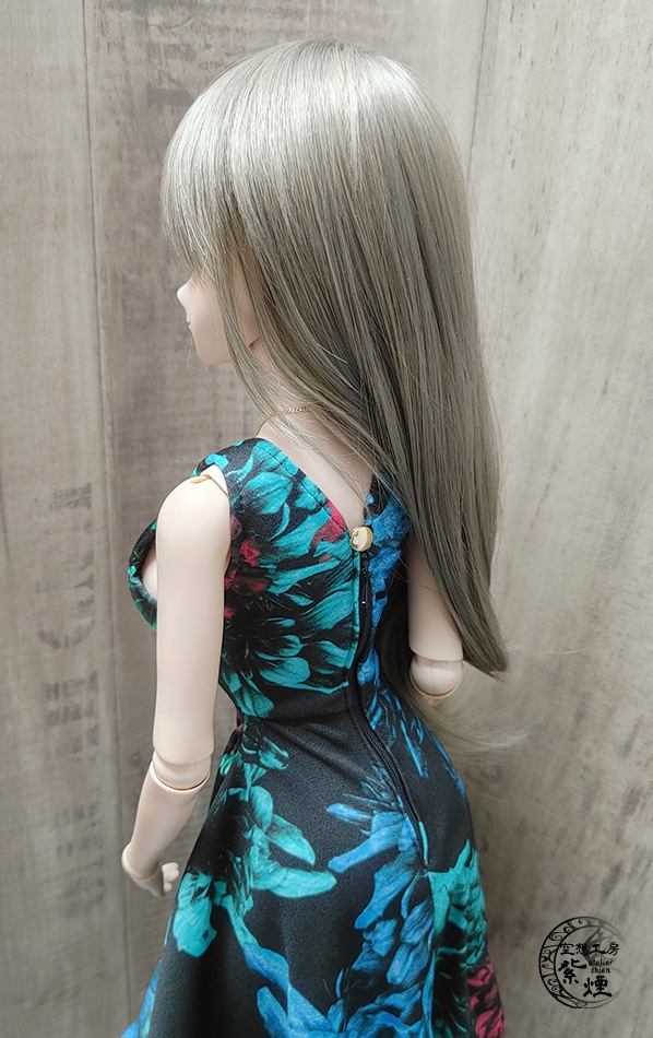 ※終了※ Smart Doll イレギュラーヘムラインワンピース ボタニカルver3 "ミッドナイトフラワー" (限定)