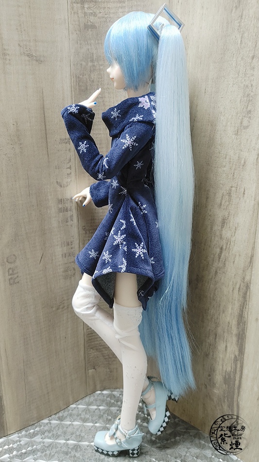 ※終了※ Smart Doll スクエアニットベロアワンピース (限定)