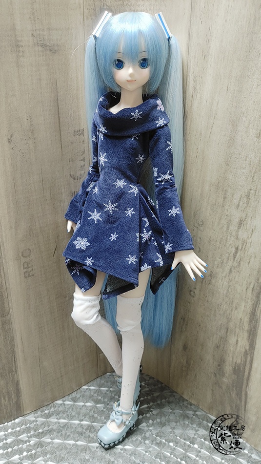 ※終了※ Smart Doll スクエアニットベロアワンピース (限定)