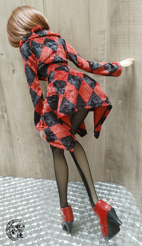 ※終了※ Smart Doll スクエアニットベロアワンピース (限定)