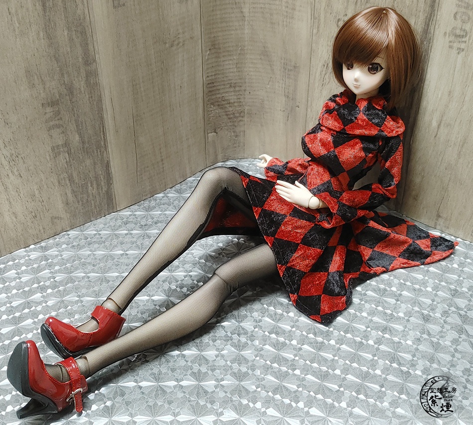 ※終了※ Smart Doll スクエアニットベロアワンピース (限定)