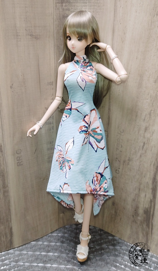 Smart Doll イレギュラーヘムラインワンピース ボタニカルver4 "フローズンフラワー" (数量限定)