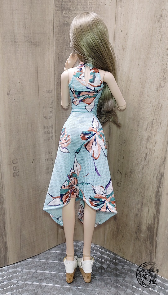 Smart Doll イレギュラーヘムラインワンピース ボタニカルver4 "フローズンフラワー" (数量限定)