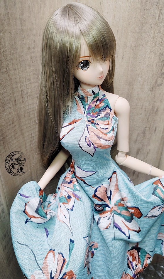 Smart Doll イレギュラーヘムラインワンピース ボタニカルver4 "フローズンフラワー" (数量限定)