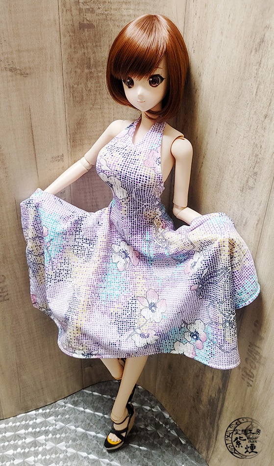 Smart Doll イレギュラーヘムラインワンピース ボタニカルver5 "ポッピングフラワー" (限定)