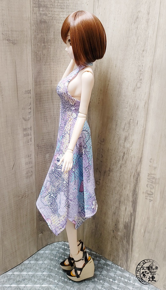 Smart Doll イレギュラーヘムラインワンピース ボタニカルver5 "ポッピングフラワー" (限定)