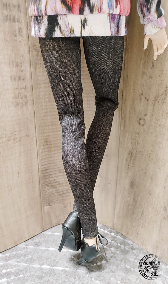 レギンスパンツ スキニーデニム柄:Smart Doll・DD・DDdy用