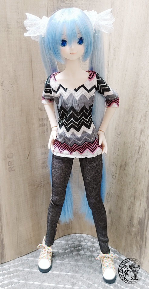 レギンスパンツ スキニーデニム柄:Smart Doll・DD・DDdy用