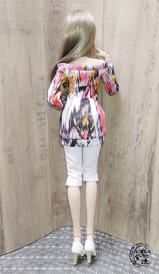 ※終了※ Smart Doll オフショルダーニットワンピース コクーンシルエット マルチカラー (限定)