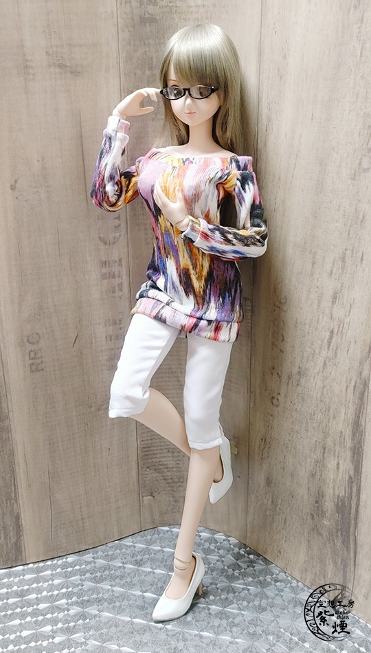 ※終了※ Smart Doll オフショルダーニットワンピース コクーンシルエット マルチカラー (限定)