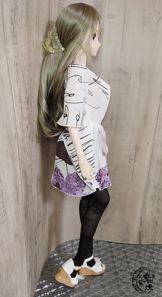 Smart Doll バタフライスリーブワンピース 暖色系 (数量限定)