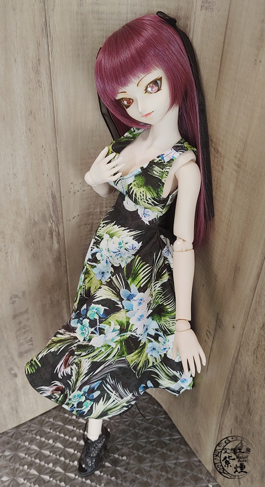 Smart Doll イレギュラーヘムラインワンピース ボタニカルver7 "ミスティカルフラワー"