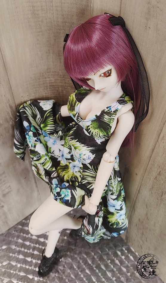 Smart Doll イレギュラーヘムラインワンピース ボタニカルver7 "ミスティカルフラワー"