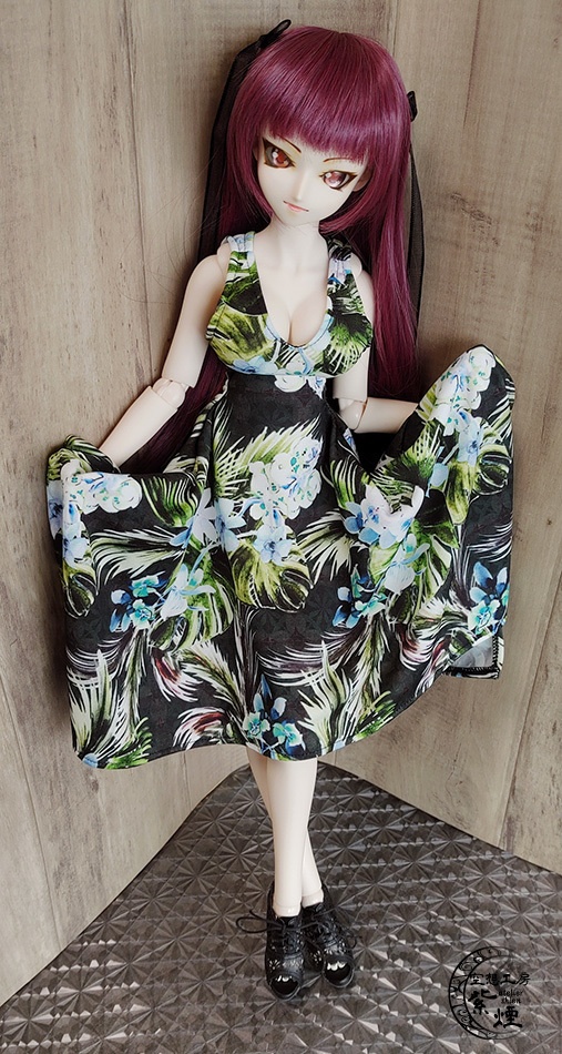 Smart Doll イレギュラーヘムラインワンピース ボタニカルver7 "ミスティカルフラワー"