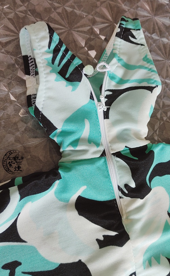 Smart Doll イレギュラーヘムラインワンピース ハイビスカス(ミントグリーン) (限定)