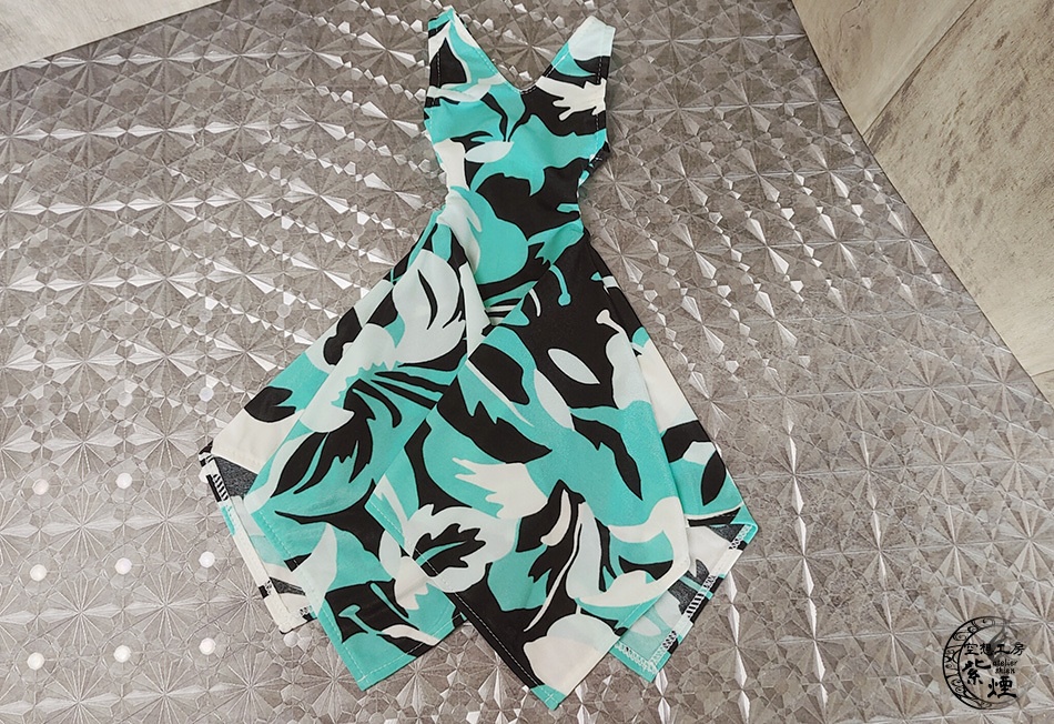 Smart Doll イレギュラーヘムラインワンピース ハイビスカス(ミントグリーン) (限定)