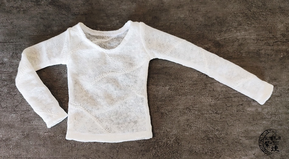 Smart Doll 麻ラウンドネックカットソー オフホワイト