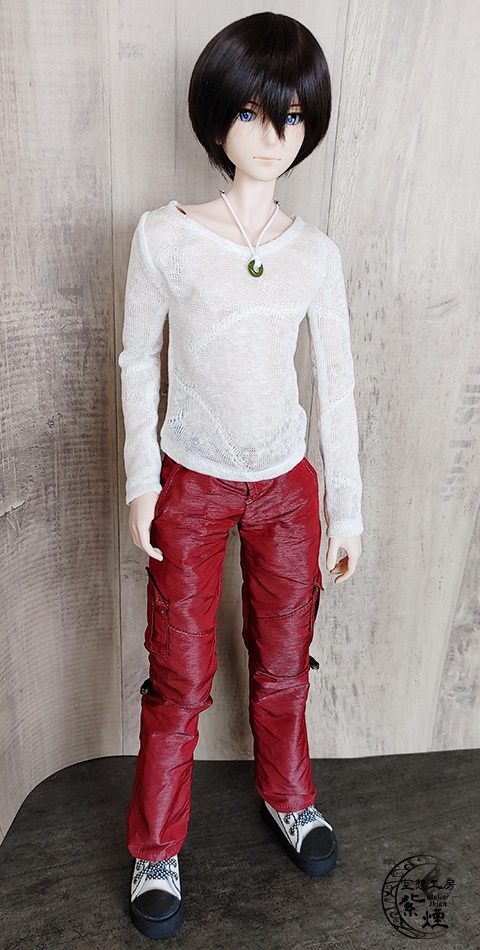 Smart Doll 麻ラウンドネックカットソー オフホワイト