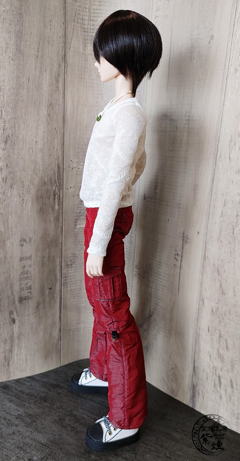 Smart Doll 麻ラウンドネックカットソー オフホワイト