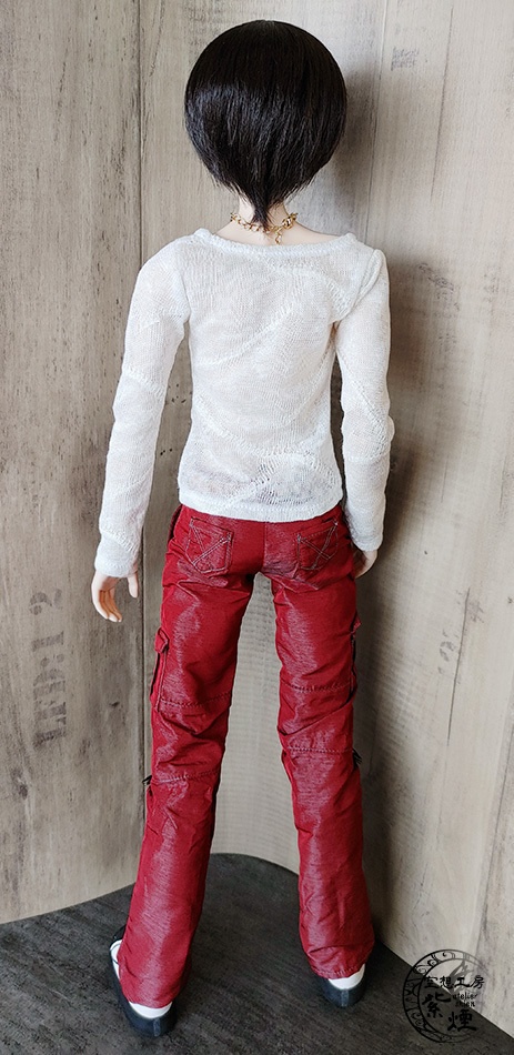 Smart Doll 麻ラウンドネックカットソー オフホワイト