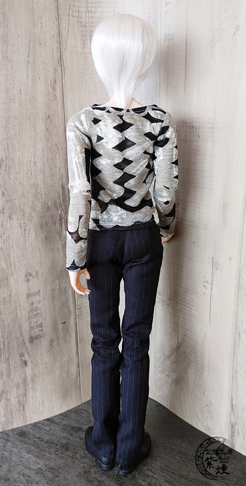 Smart Doll 麻ラウンドネックカットソー グレイッシュ