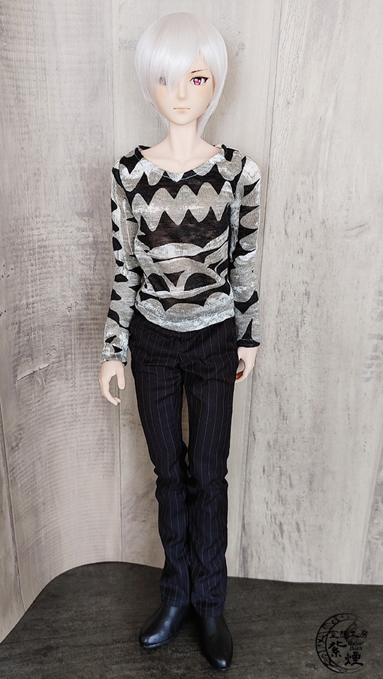 Smart Doll 麻ラウンドネックカットソー グレイッシュ