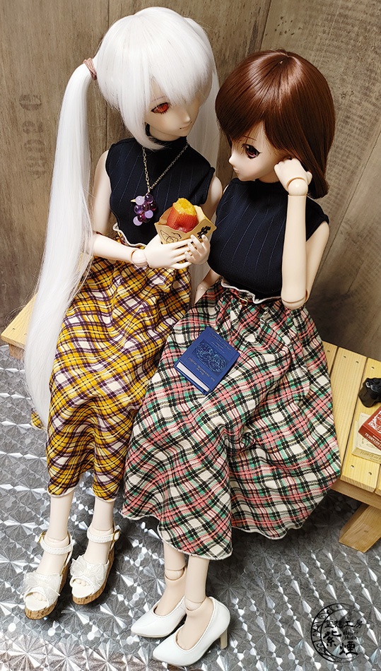 Smart Doll ドッキングワンピース ストライプ×チェック