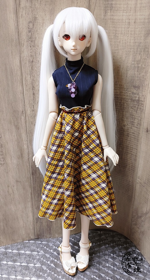 Smart Doll ドッキングワンピース ストライプ×チェック