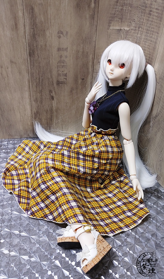 Smart Doll ドッキングワンピース ストライプ×チェック