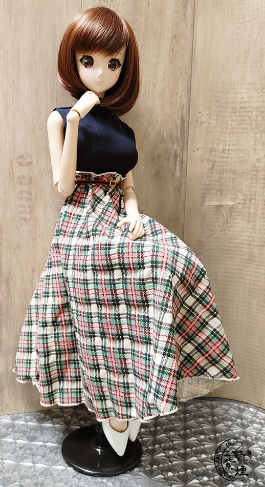 Smart Doll ドッキングワンピース ストライプ×チェック