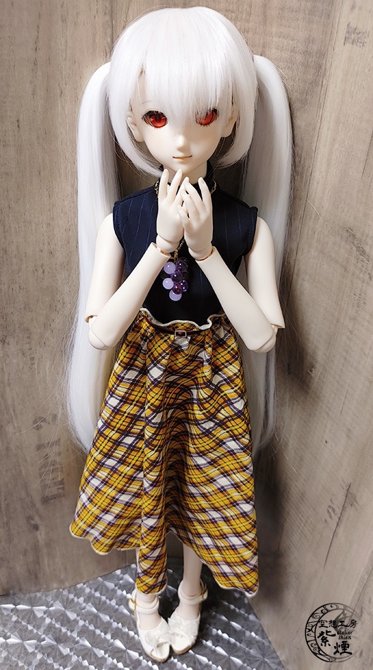 Smart Doll ドッキングワンピース ストライプ×チェック