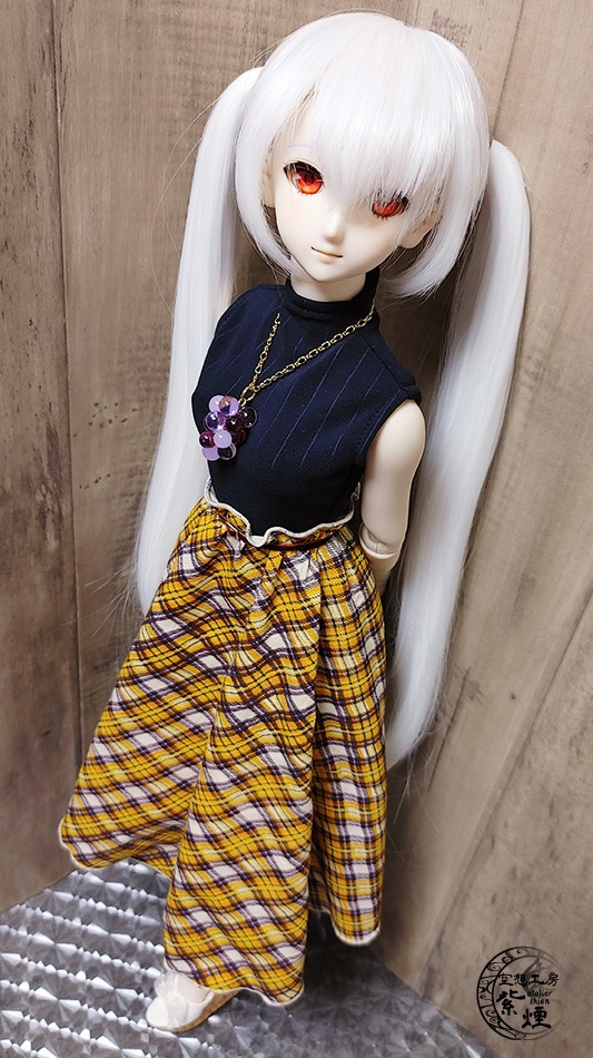 Smart Doll ドッキングワンピース ストライプ×チェック