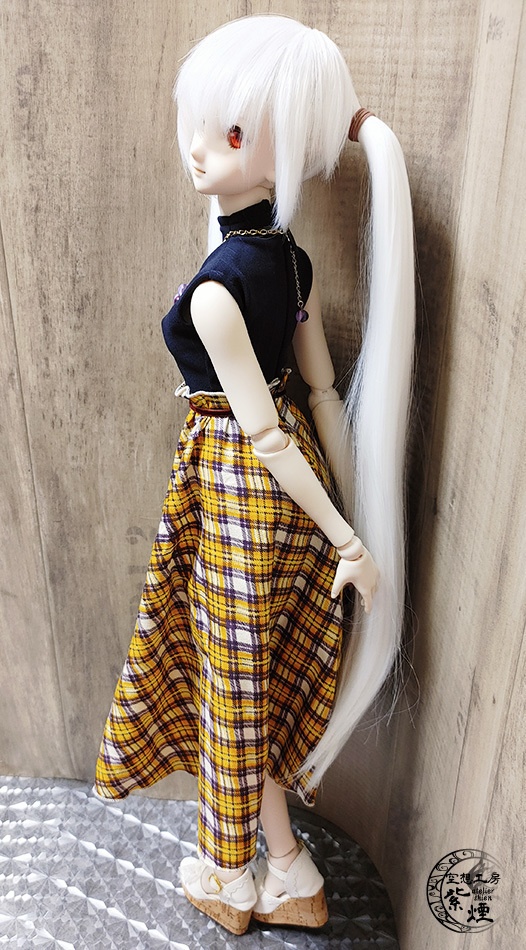 Smart Doll ドッキングワンピース ストライプ×チェック