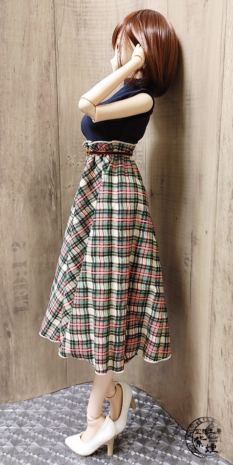 Smart Doll ドッキングワンピース ストライプ×チェック