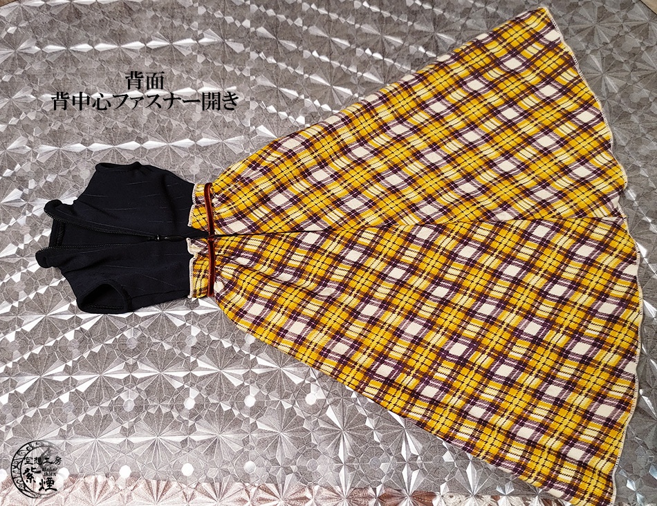 Smart Doll ドッキングワンピース ストライプ×チェック