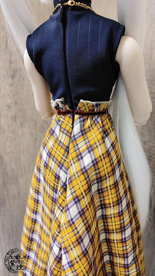 Smart Doll ドッキングワンピース ストライプ×チェック