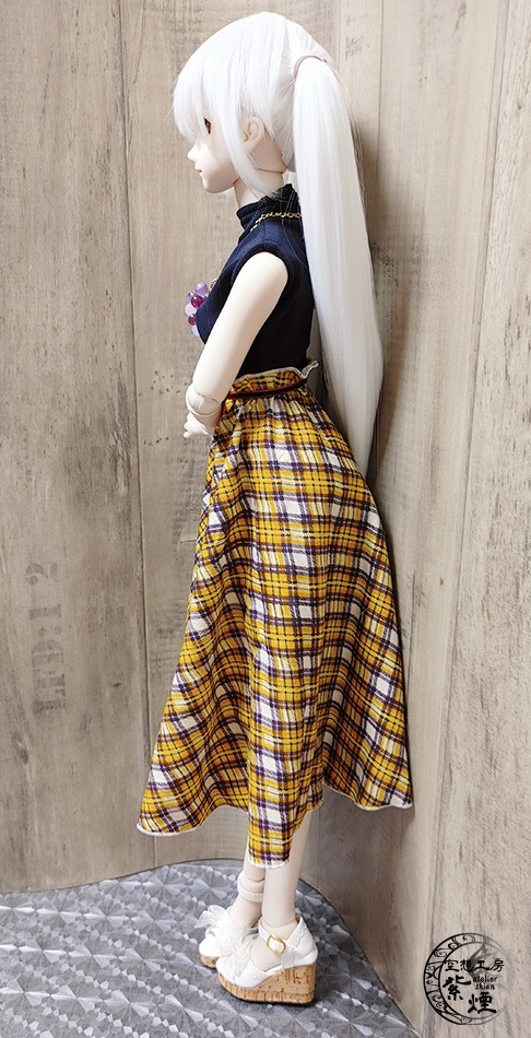 Smart Doll ドッキングワンピース ストライプ×チェック