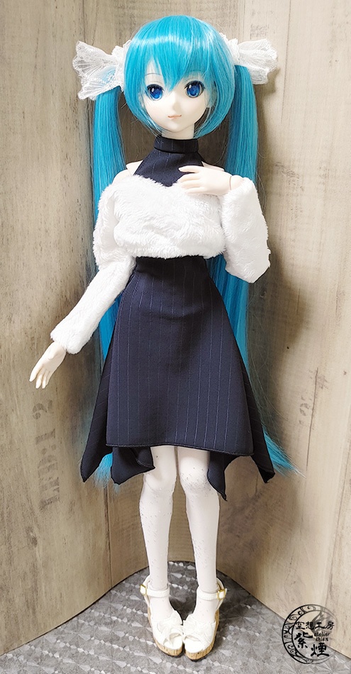 ※終了※　Smart Doll　イレギュラーヘムラインワンピース＆ファートップスセット　(限定)