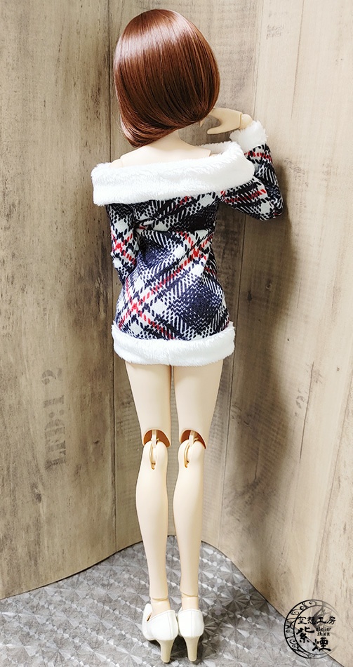 Smart Doll リブファーニットワンピース