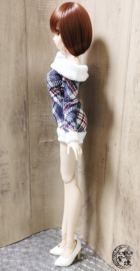 Smart Doll リブファーニットワンピース