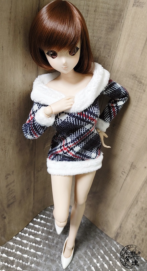 Smart Doll　リブファーニットワンピース　