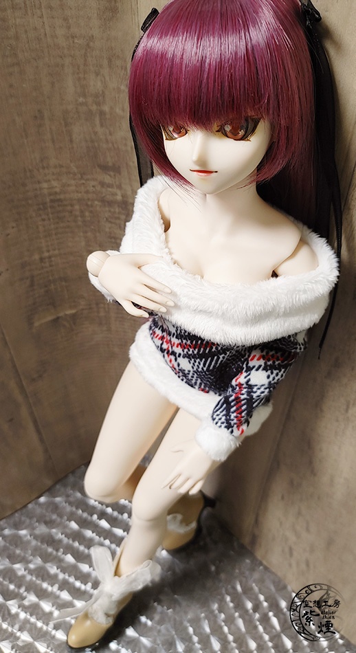 Smart Doll リブファーニットワンピース