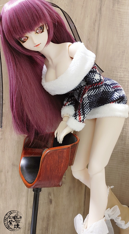 Smart Doll リブファーニットワンピース