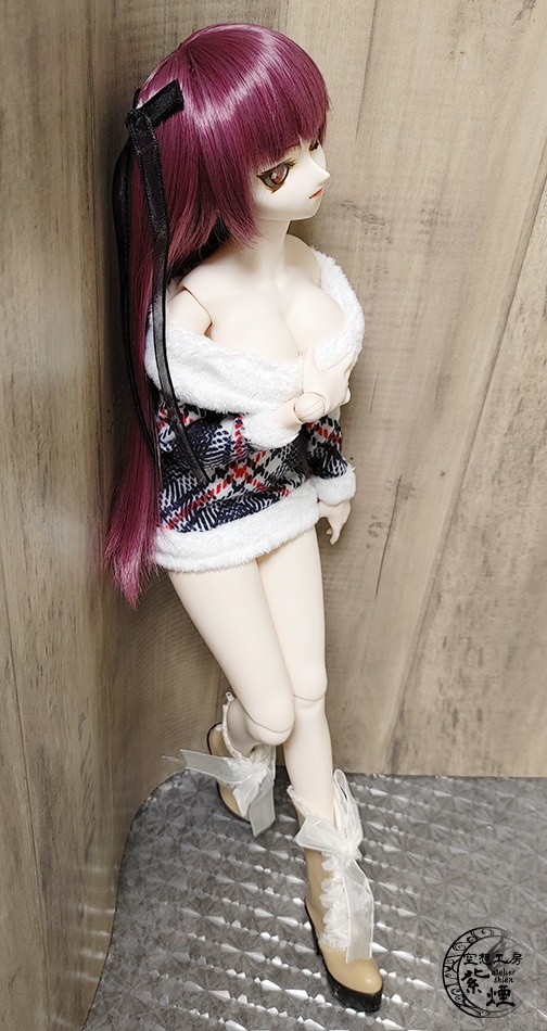 Smart Doll リブファーニットワンピース