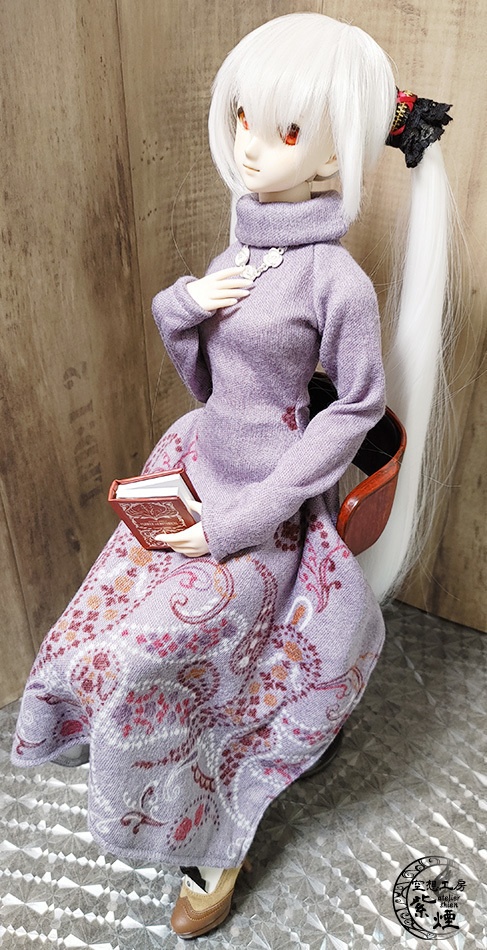 ※終了※ Smart Doll スクエアニットロングワンピース ペイズリー柄 (限定)